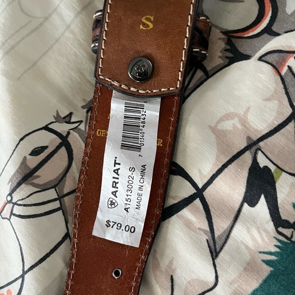 🤠 ARIAT WESTERN BELT - 2011 LIMITED EDITION BUCKLE FROM ORIGINAL MASTER - Picture 6 of 9